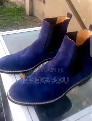 Blue Suede Boot