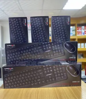 Crown CMMK-101 Classic Wired Keyboard and Mouse