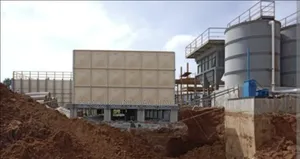 FRP GRP Fibreglass Water Tank Construction in Nigeria
