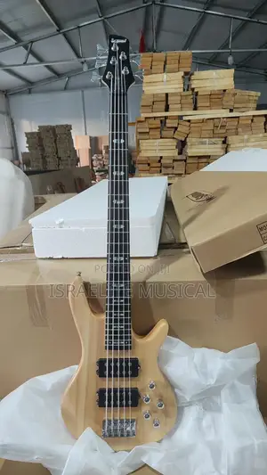 Quality Active 5 Strings Bass Guitar With Battery