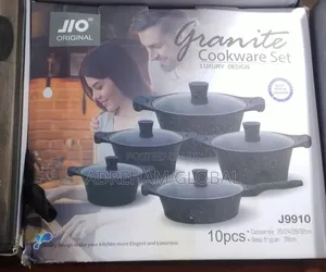 Jio 10pcs Pot Granite Coating Cookware Set
