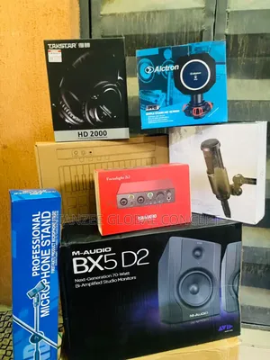 Mini Studio Equipment (Headphone, Monitor, Sound Card)