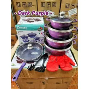 12pc Quality Non Stick Pots(20, 22, 24cm)+ 24cm Fry Pan