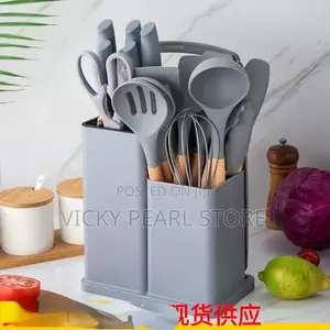19pcs Silicone Spoon and Knife Set