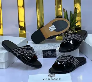 Versace Leather Slipers