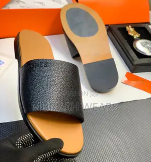 Versace Leather Slipers