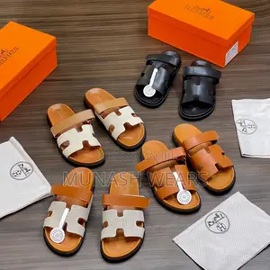 Hermes Leather Slipers