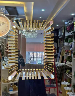 Wall Rectangular Shape Decorative Gold Mirror 76cmx95cm