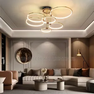 Modern Golden LED Chandelier