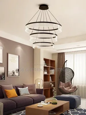 Circular Acrylic Living Room Pendant