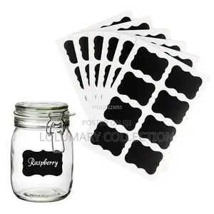 100pcs Jar Label Sticker With Pen