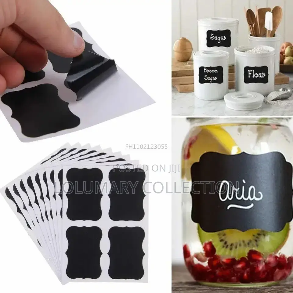 100pcs Jar Label Sticker With Pen
