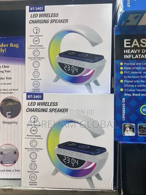 Led Wireless Charging Speaker With Clock Fm Radio,BT 3401