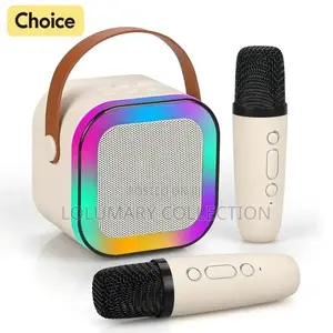 Mini Karaoke Bluetooth Speaker Wit Double Wireles Microphone