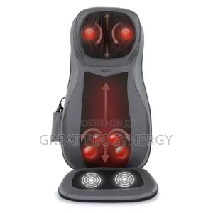 Chair And Car Seat Cushion With Back Neck Massager.