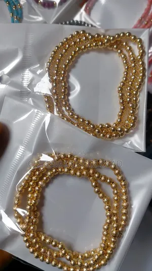 Gold Colour Beaded Bangles