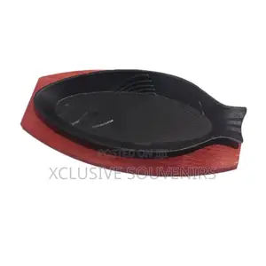 High Quality Cast Iron Chinese Sauce Pan With Wooden Base