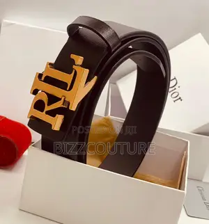Original CHRISTIAN Dior Black Leather Belt Is Available Now