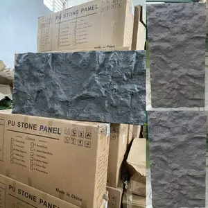 Decorative Pu Rock Stone Wall Panel for Homes