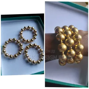 Golden Color Beaded Bangles