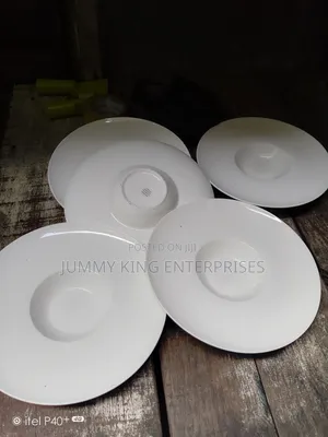 Simple Style Ceramic Glass Plate (6 Pcs)