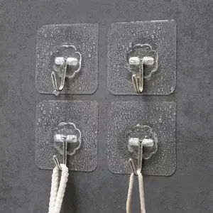 Transparent Decorative Wall Hooks (12pcs