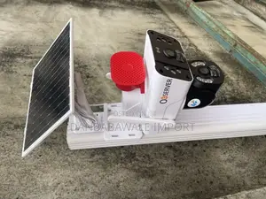 Observer Double Lens Solar Cctv Camera Megaphone Speaker