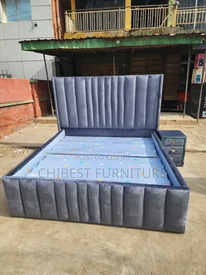 Quality 6by6 Upholstery Padded Bed Frame With One Bed Side