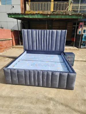 Quality 6by6 Upholstery Padded Bed Frame With One Bed Side