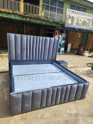 Quality 6by6 Upholstery Padded Bed Frame With One Bed Side