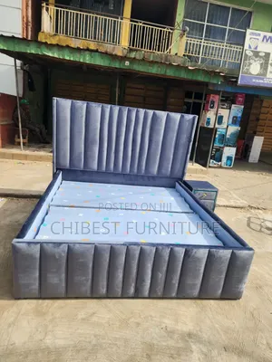 Quality 6by6 Upholstery Padded Bed Frame With One Bed Side