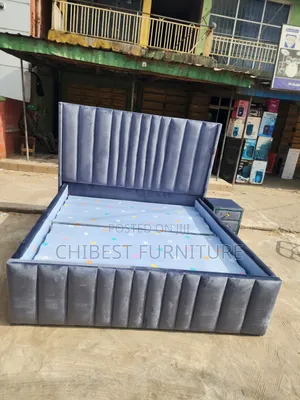 Quality 6by6 Upholstery Padded Bed Frame With One Bed Side