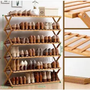 Shoe Rack,Tier Foldable Storage Organiser Wood