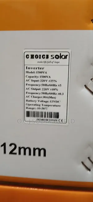 Ssolar Inverter Choice Product 1.5kva 12volts
