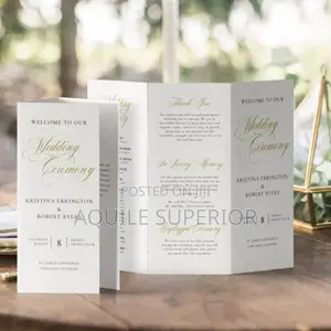 Wedding Program Design