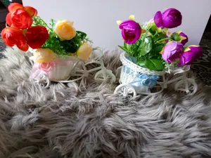 Tricycle Vase With Flowers for Shelves Table Decor