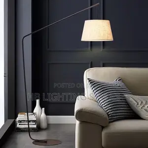 Nordic Postmodern Black Iron Fishing Floor Lamp