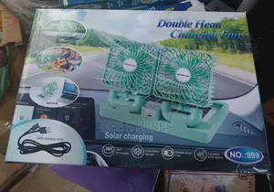 Double Head Solar Charging Fan