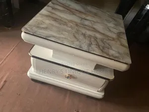 Medium Side Stools White Drawer