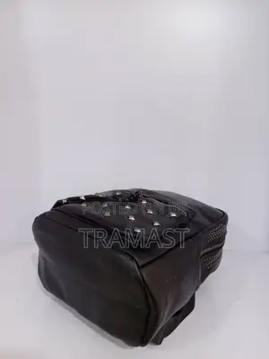 Leather Back Pack Black