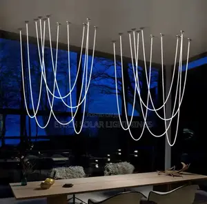 Modern Led Silicone Chandelier Lamp 360 Degree Light
