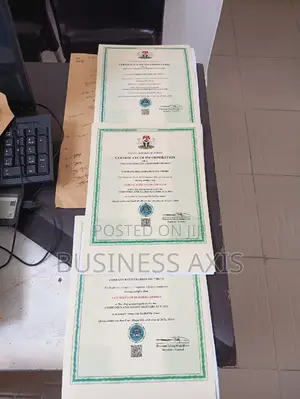 C.A.C Registration +TIN+Corporate Account