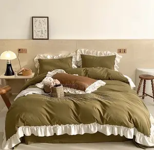 Olive Green Cotton Bedding