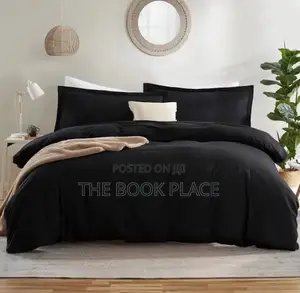 Black Bedding Set With Pillow Case
