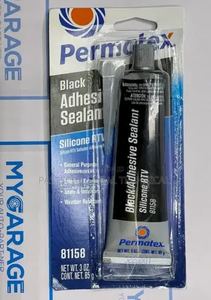 Permatex Adhesive Sealant Black High Temperature Adhesive