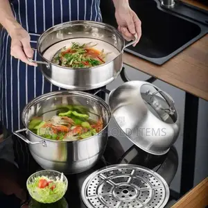 30cm 2 in 1 Stainless Steel Steaming Pot