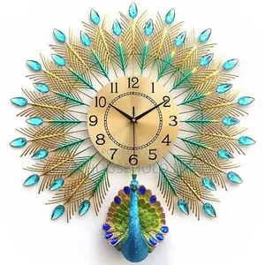 P007 Peacock Wall Clock