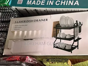 Quality Steel 3 Tiers Plate Rack/Dish Layer