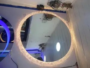 Crystal Round Mirror