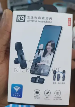 Wireless Double Microphone (Clip-on Lavalier Mic for Smartphones)